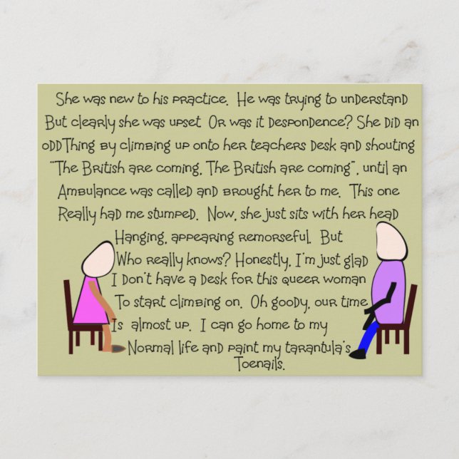 Story Art "The British Are Coming" - Unglaublich w Postkarte (Vorderseite)