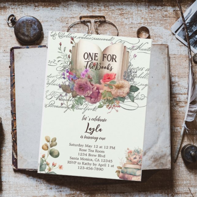 Story Book First Birthday Einladung (Von Creator hochgeladen)