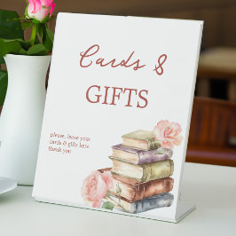 Story book new kapitel Brautparty geschenke table Sockelschild