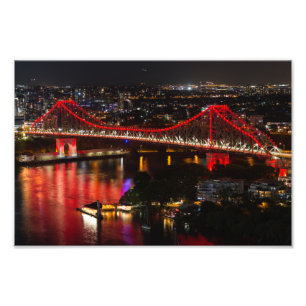 Story bridge & Brisbane City Skyline Australien Fotodruck