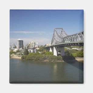 Story Bridge, Brisbane River und Kangaroo Magnet