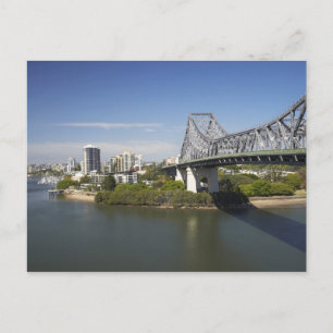 Story Bridge, Brisbane River und Kangaroo Postkarte
