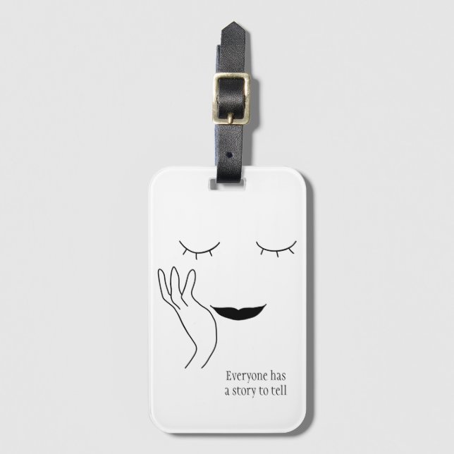 Story Luggage Tag Gepäckanhänger (Vorderseite Vertikal)