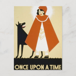 Story Telling - Red Riding Hood Postkarte