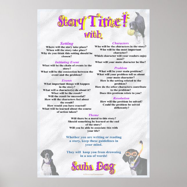 Story Time mit Scuba Doster Poster (Vorne)