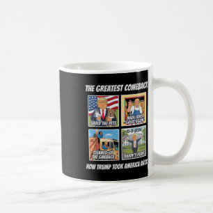 Story, wie Trump 2024 Amerika beiseite geschlagen Kaffeetasse