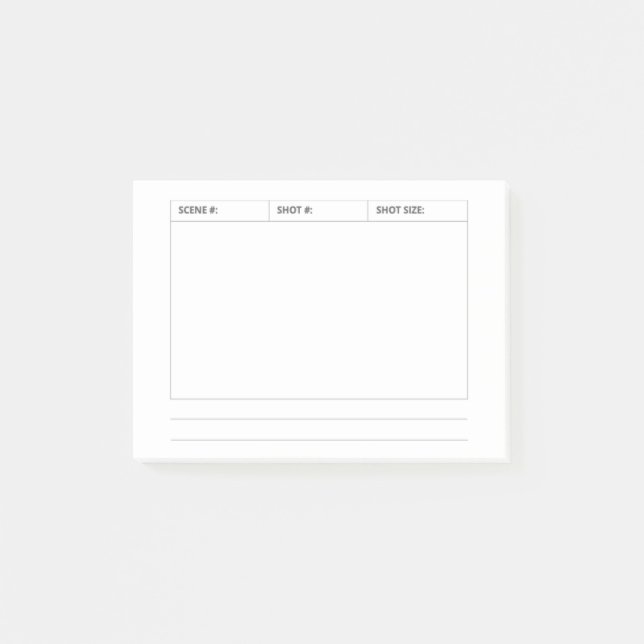 Storyboard-Knotizzen Post-it Klebezettel (Vorderseite)