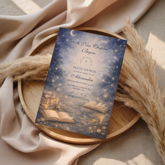 Storybook A New Chapter Bridal Shower Einladung (Von Creator hochgeladen)