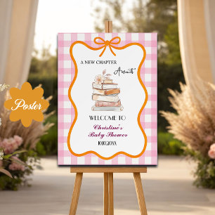 Storybook "A New Chapter" Kinderdusche Willkommen Poster