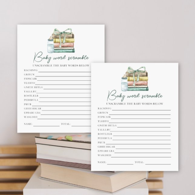 Storybook Baby Dusche - Baby Word Scramble (Von Creator hochgeladen)