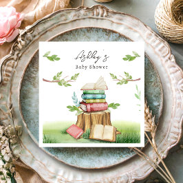 Storybook Baby Showbook Bücher Neues Kapitel Serviette