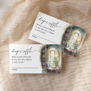 Storybook Baby Showdiaper Raffle Ticket Begleitkarte