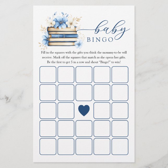 Storybook Baby Shower Baby Bingo Game (Vorderseite)