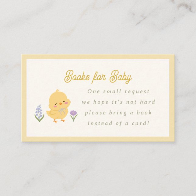 Storybook Baby Shower Books for Baby Card Begleitkarte (Vorderseite)