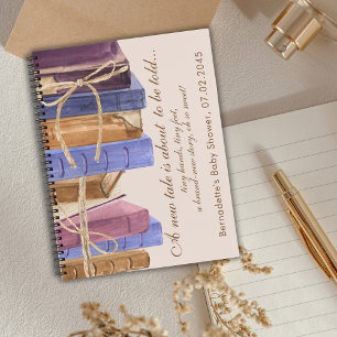 Storybook Baby Shower Customizing Gästebuch Notizbuch