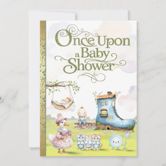 Storybook Baby Shower Invitation Einladung