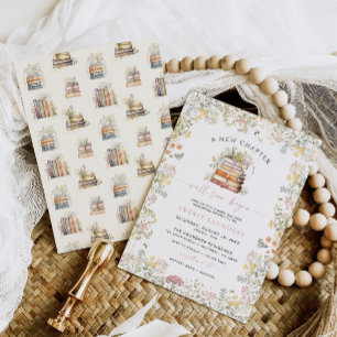 Storybook Baby Shower Invitation Girl Neues Kapite Einladung