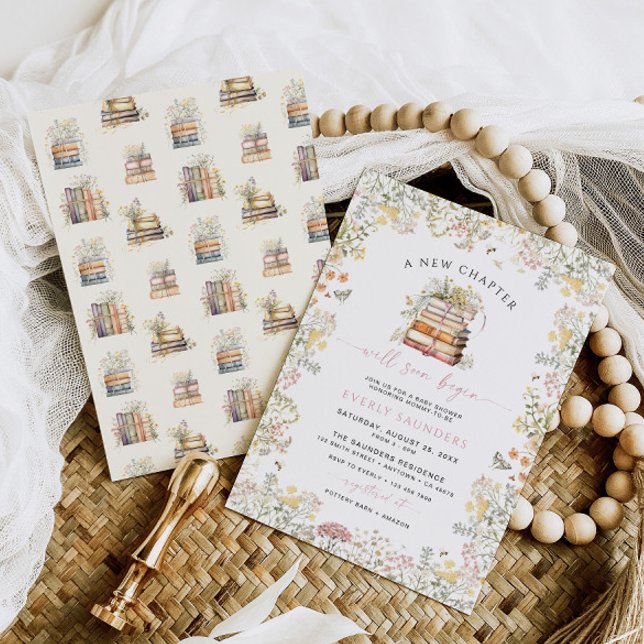 Storybook Baby Shower Invitation Girl Neues Kapite Einladung (Von Creator hochgeladen)