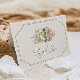 Storybook Baby Shower Thank you card Dankeskarte