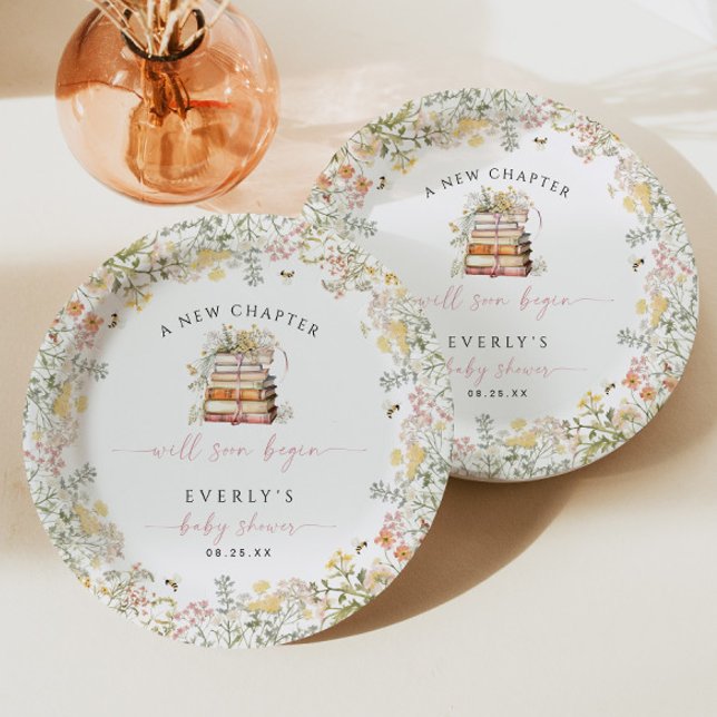 Storybook Baby Showpaper Plate Girl Wildblume Pappteller (Von Creator hochgeladen)