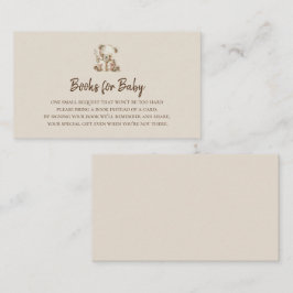 Storybook Bear | Bücher für Baby-Beilage Begleitkarte