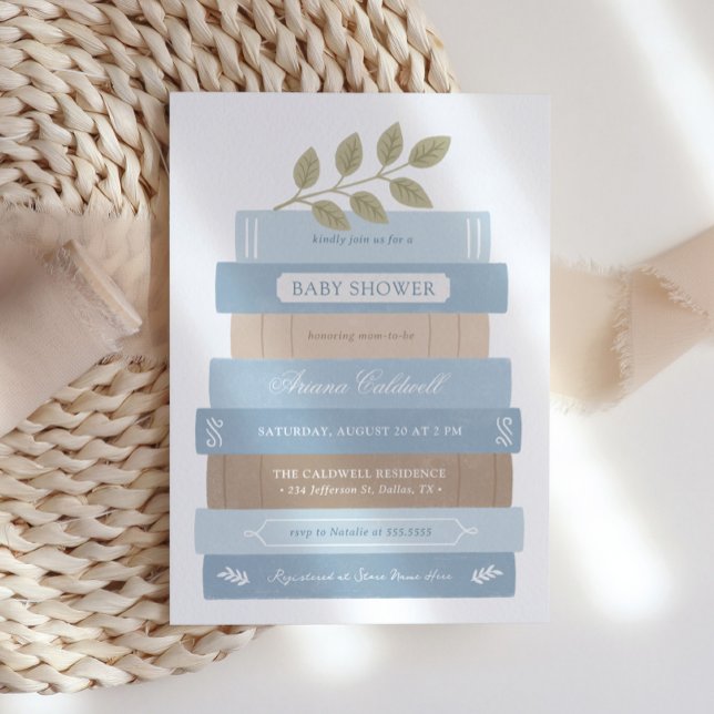 Storybook Blue Boy Baby Dusche Einladung (Von Creator hochgeladen)