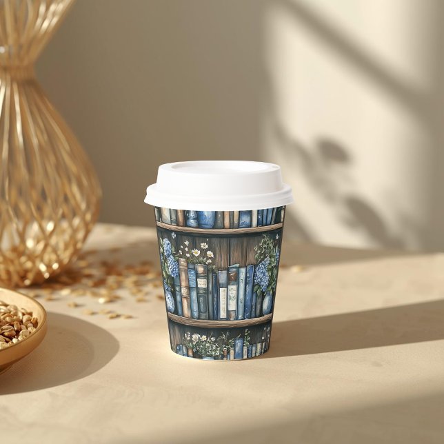 Storybook Blue Boy Library Book Baby Shower Pappbecher (Von Creator hochgeladen)