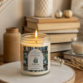 Storybook Blue Boy Library Book Baby Shower Quadratischer Aufkleber