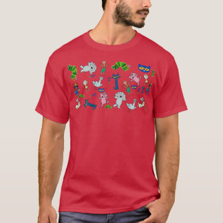 Storybook charakterisiert Muster T-Shirt
