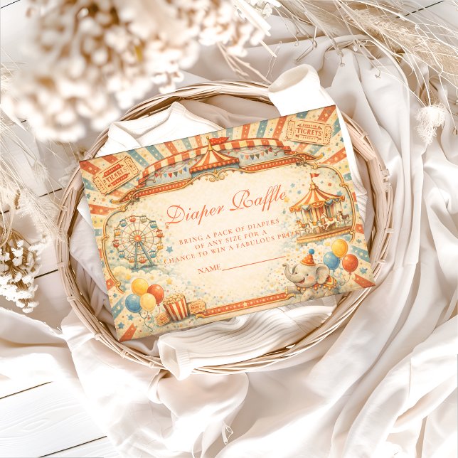Storybook Circus Diapper Raffle Begleitkarte (Von Creator hochgeladen)