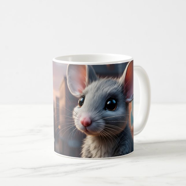 Storybook City Mouse Kunst Kaffeetasse (VorderseiteRechts)