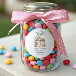 Storybook - Ein neues Kapitel über Begins Baby Dus Runder Aufkleber