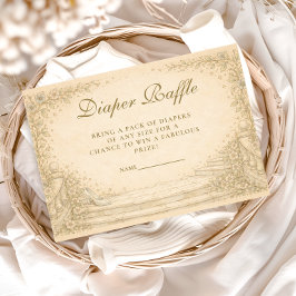 Storybook Fairytale Garden Diapper Raffle Begleitkarte