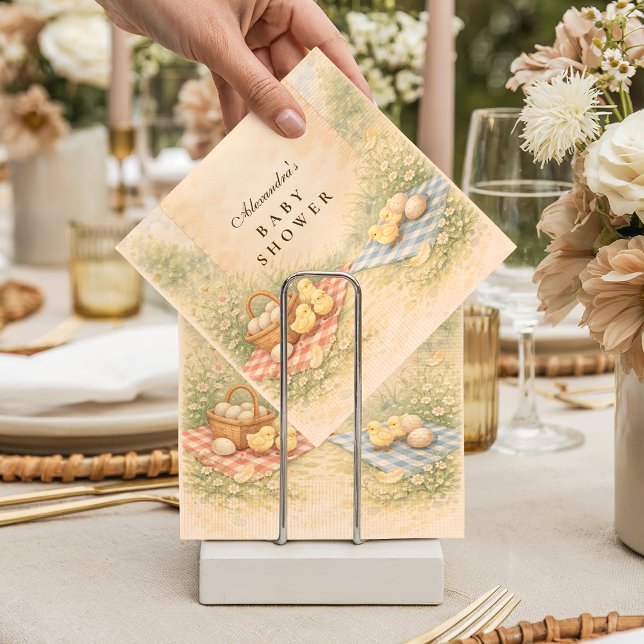 Storybook Farm Animal Baby Shower Serviette (Von Creator hochgeladen)