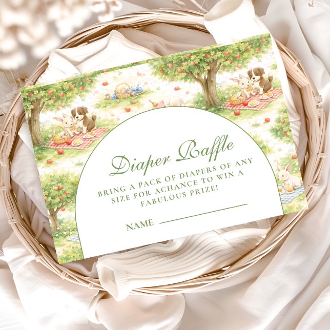 Storybook Farm Animals Diapper Raffle Begleitkarte (Von Creator hochgeladen)