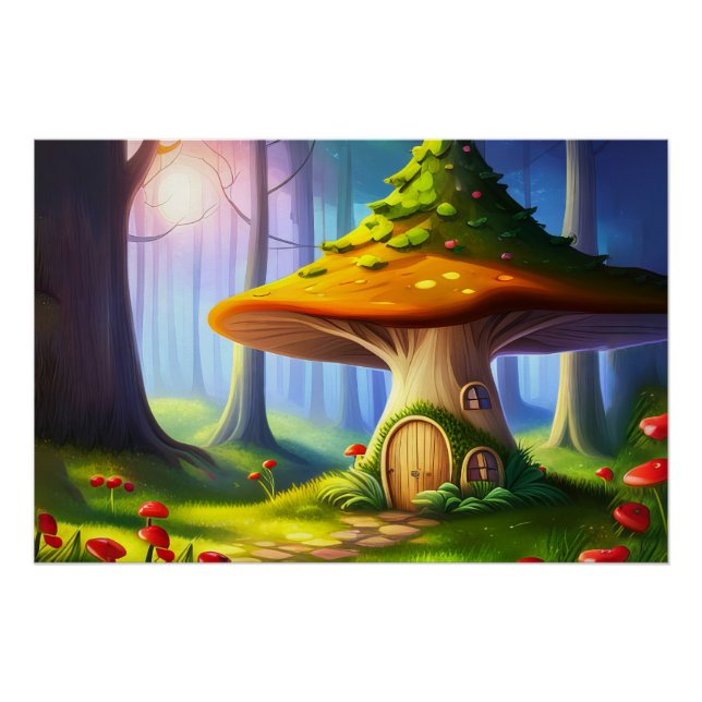 Storybook Forest Poster (Vorderseite)