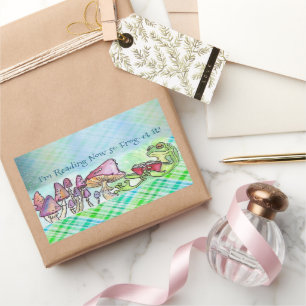 Storybook Frog Rechteckiger Aufkleber