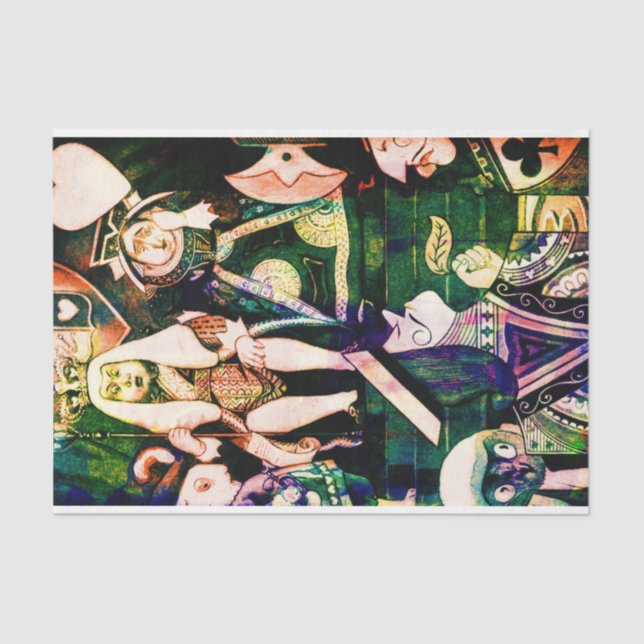 Storybook Funny King Queen Vintag Decoupage Seidenpapier (Vorderseite)