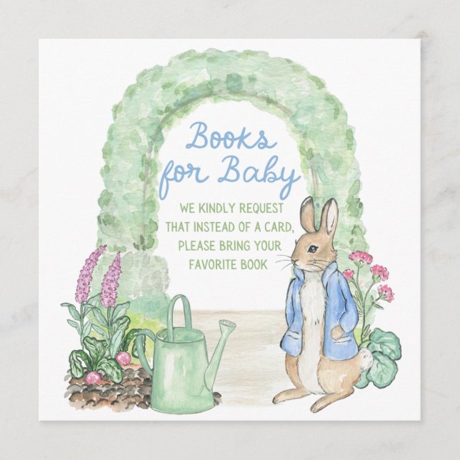 Storybook Garden Rabbit Baby Shower Books for Baby (Vorderseite)