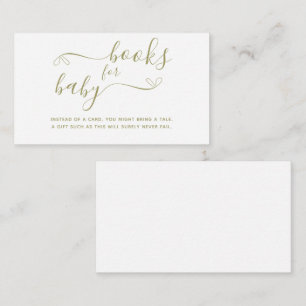 Storybook Gender Neutral Baby Shower Book for Baby Begleitkarte