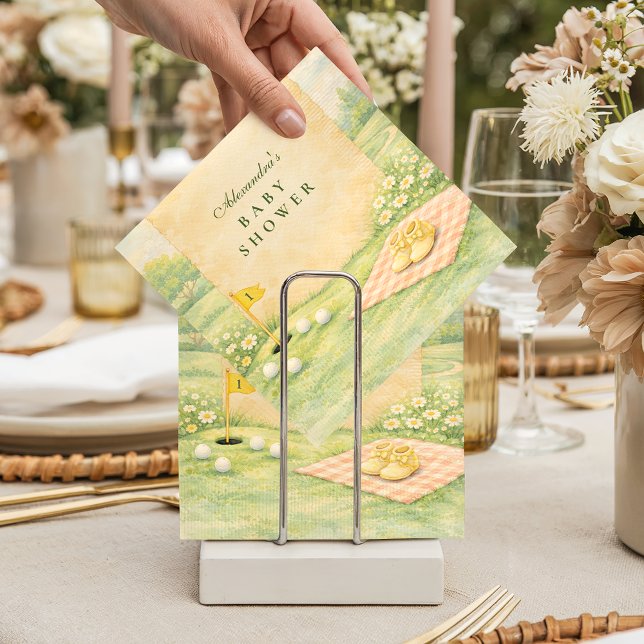 Storybook Golf Baby Shower Serviette (Von Creator hochgeladen)