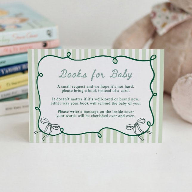 Storybook Green Books for Baby Cards  Begleitkarte (Von Creator hochgeladen)