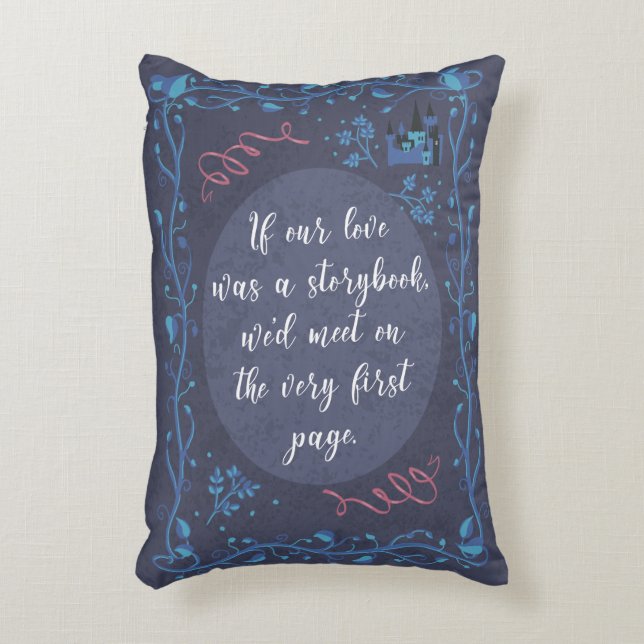 Storybook Liebe Pillow Dekokissen (Vorderseite(Vertikal))