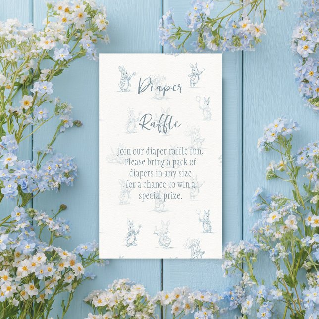 Storybook Little Bunny Peter Diaper Raffle Begleitkarte (Von Creator hochgeladen)
