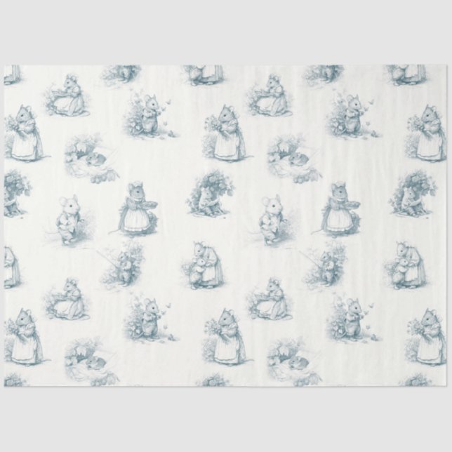 Storybook Little Mouse Seidenpapier (Vorderseite)