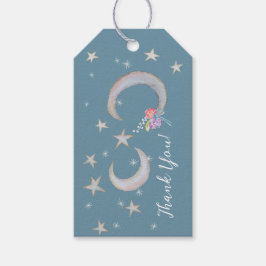 Storybook Moon Star Blume Vielen Dank Baby Shower Geschenkanhänger
