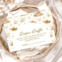 Storybook Mushroom Woodland  Diapper Raffle