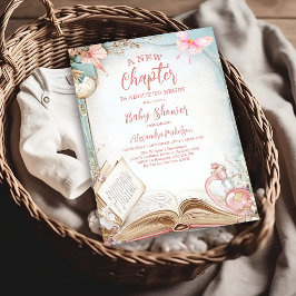 Storybook Neues Kapitel Baby-Dusche Einladung