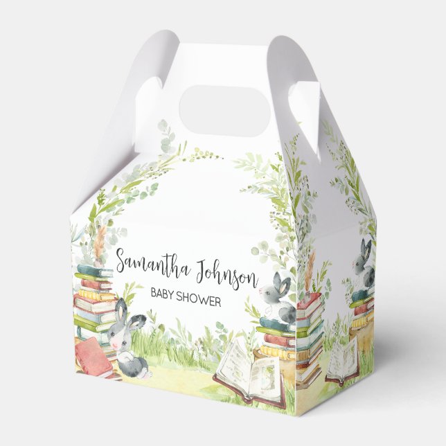Storybook Neues Kapitel Baby-Dusche Geschenkschachtel (Vorderseite)