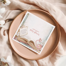 Storybook Neues Kapitel Baby-Dusche Serviette